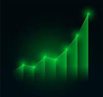 Gráfico ascendente que representa aumento de ventas para Empresa A